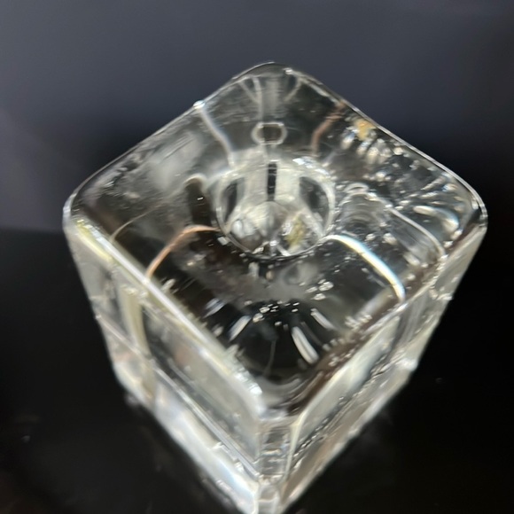 Small Iittala Arkipelago Candle Holder Vintage MCM  Clear Glass Pillar - Picture 9 of 9